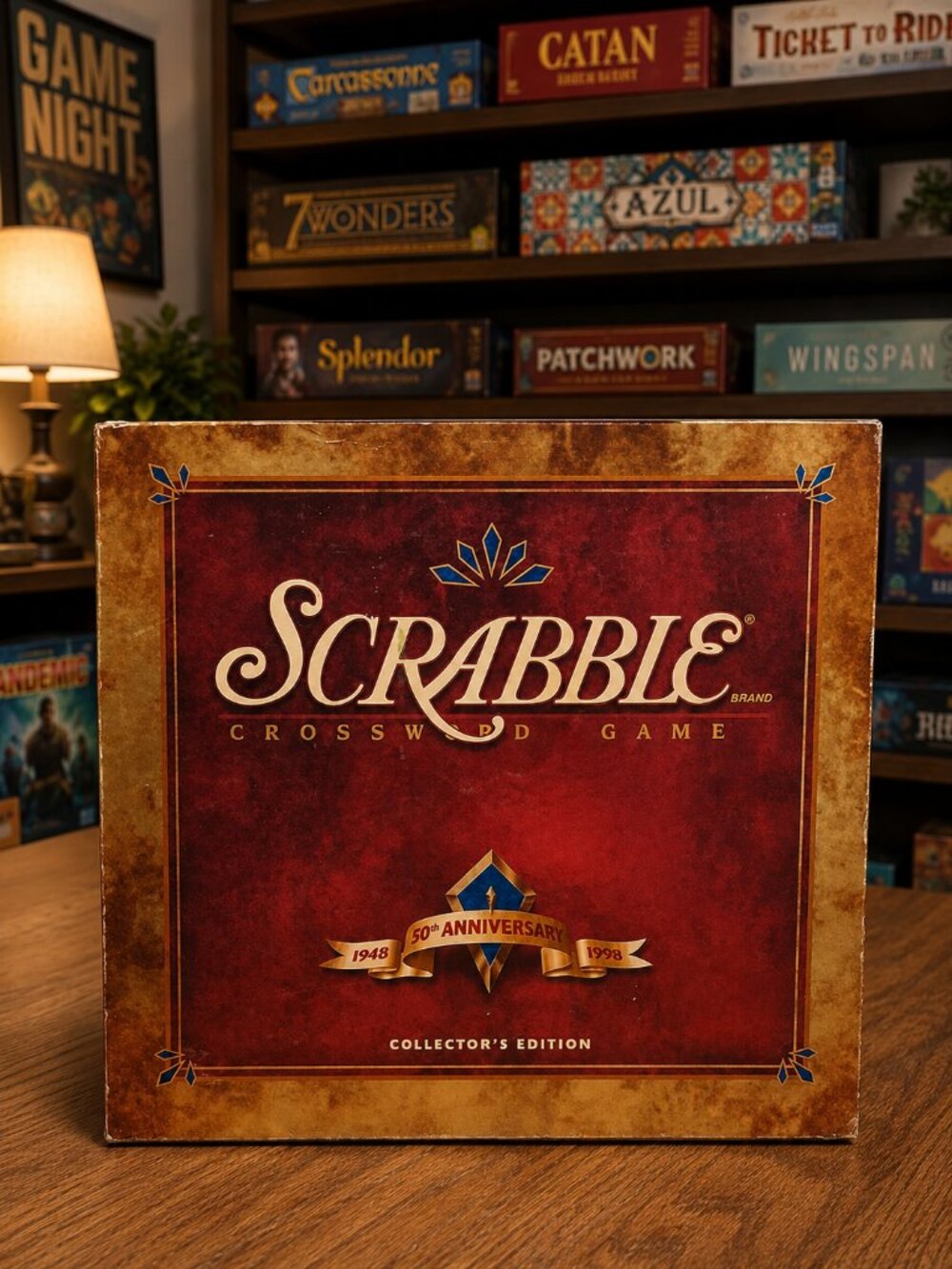 1998 Scrabble Collector's Edition Board Game  the golden anniversary 50 years